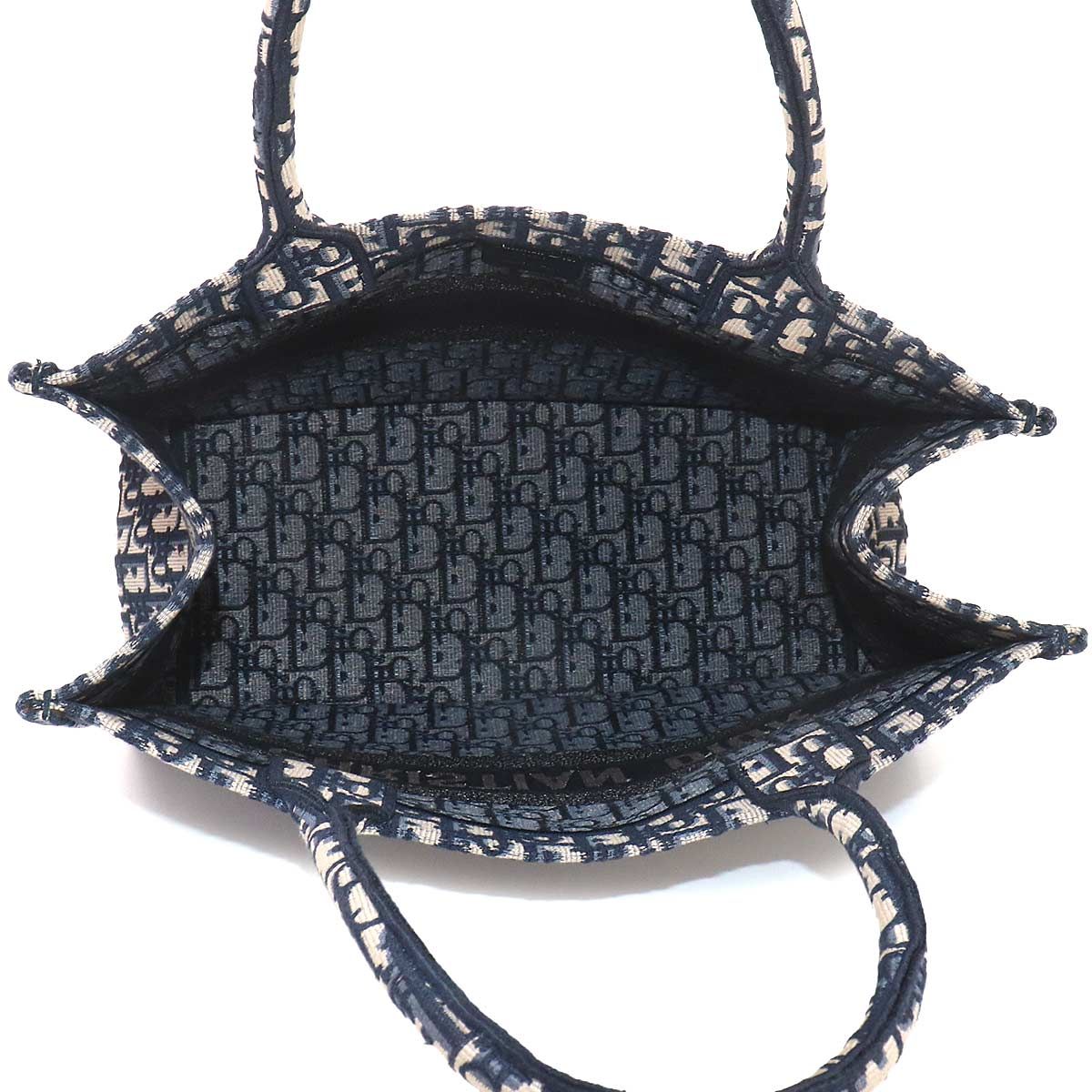 Dior Oblique Book Tote Canvas Navy — view 7