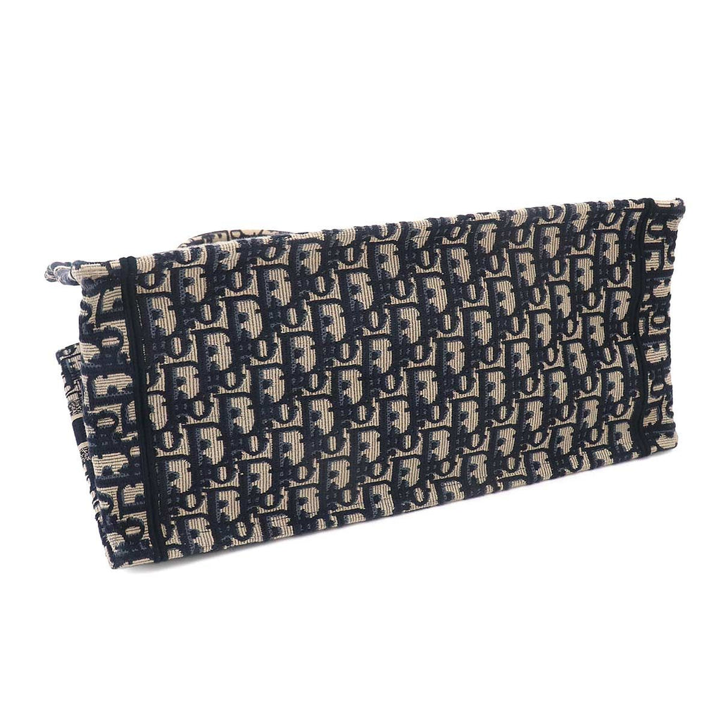 Dior Oblique Book Tote Canvas Navy — view 5