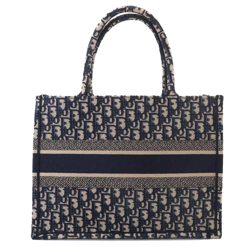 Dior Oblique Book Tote Canvas Navy — view 3
