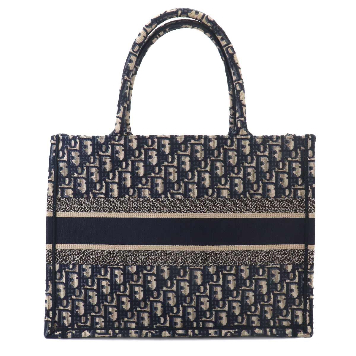 Dior Oblique Book Tote Canvas Navy — view 3