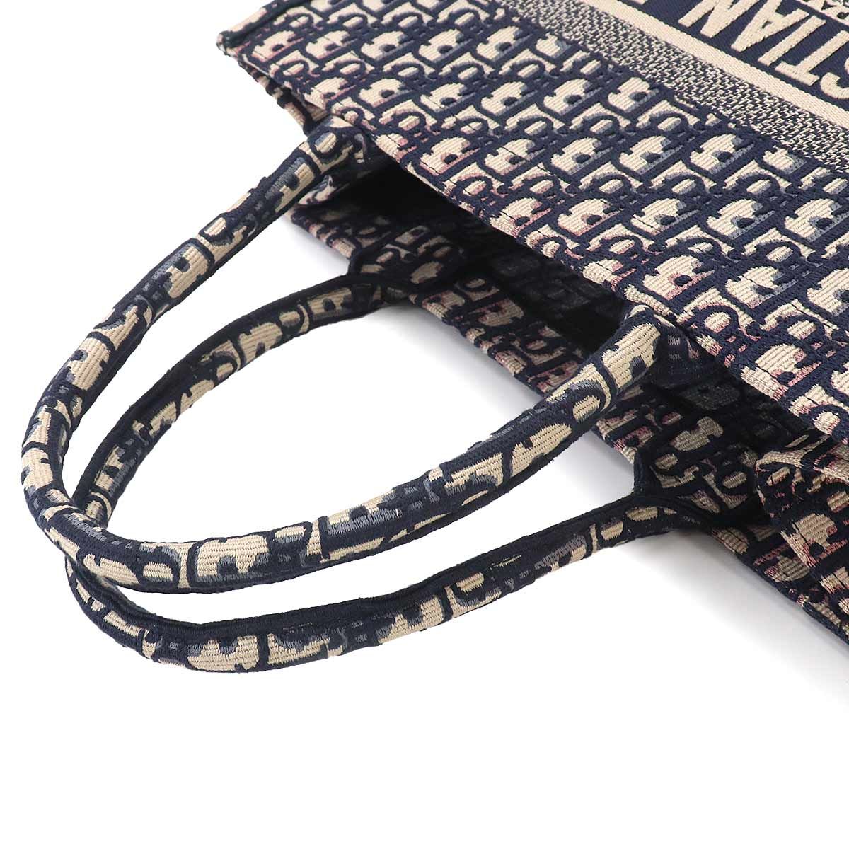 Dior Oblique Book Tote Canvas Navy — view 6