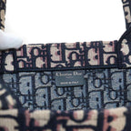 Dior Oblique Book Tote Canvas Navy — view 8