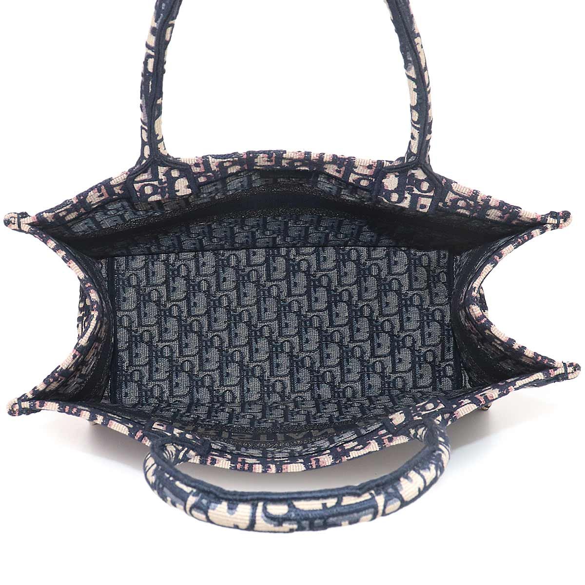 Dior Oblique Book Tote Canvas Navy — view 7