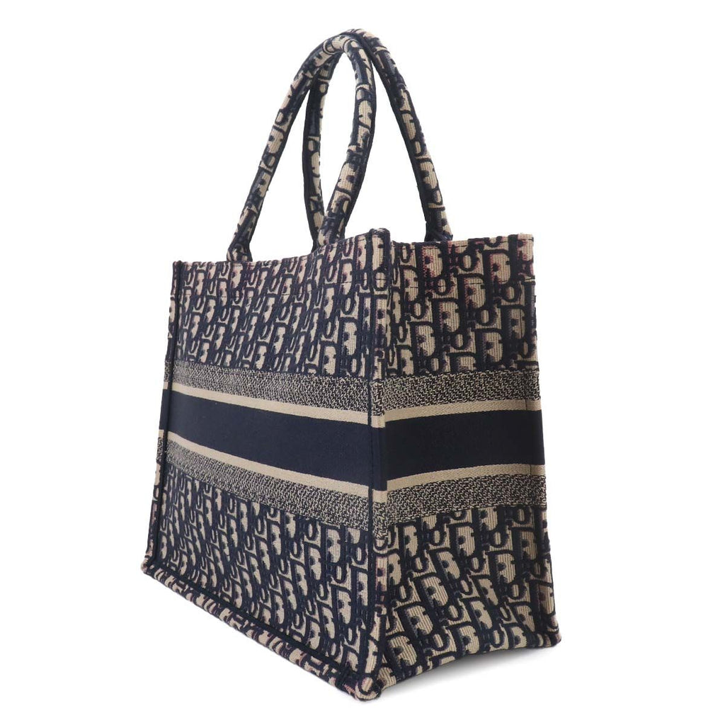 Dior Oblique Book Tote Canvas Navy — view 4