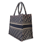 Dior Oblique Book Tote Canvas Navy — view 4