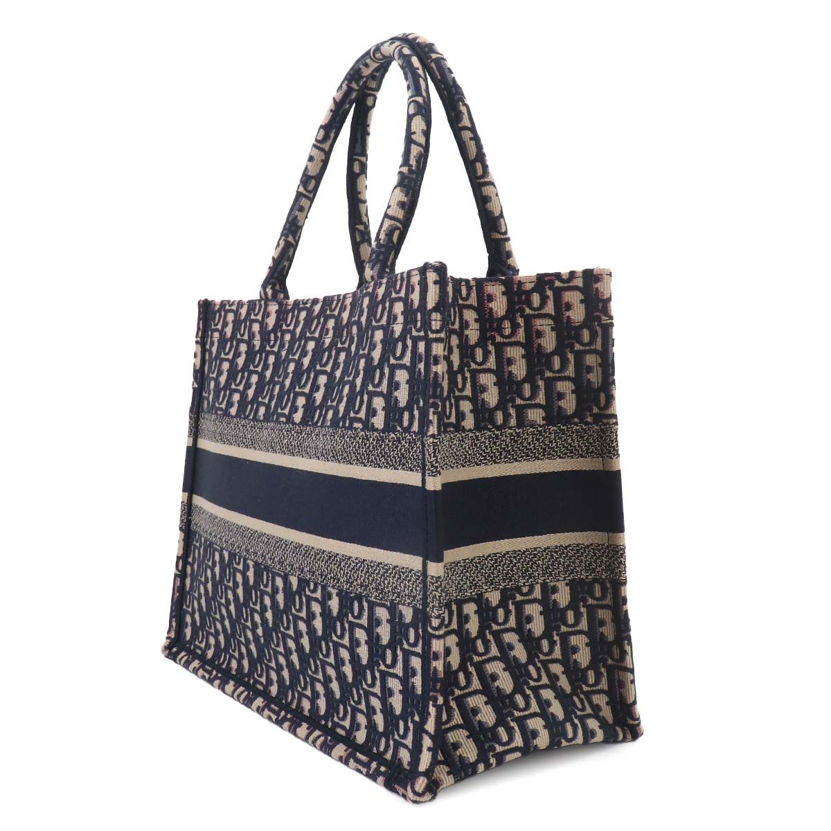 Dior Oblique Book Tote Canvas Navy — view 4