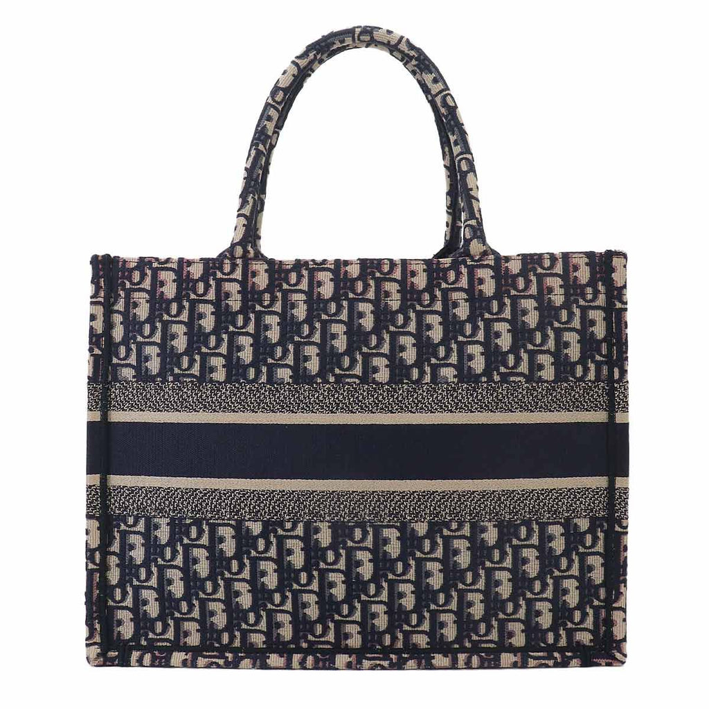 Dior Oblique Book Tote Canvas Navy — view 3