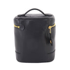 Chanel Vanity Hand Bag Caviar Leather Black CC Logo Gold — view 3