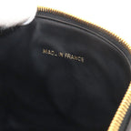Chanel Vanity Hand Bag Caviar Leather Black CC Logo Gold — view 8