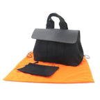 Hermes Valparaiso PM Hand Bag Toilet Blanc Leather Black Silver — view 2
