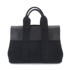 Hermes Valparaiso PM Hand Bag Toilet Blanc Leather Black Silver — view 3