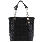 Dior Lady Cannage Chain Tote Lambskin Black