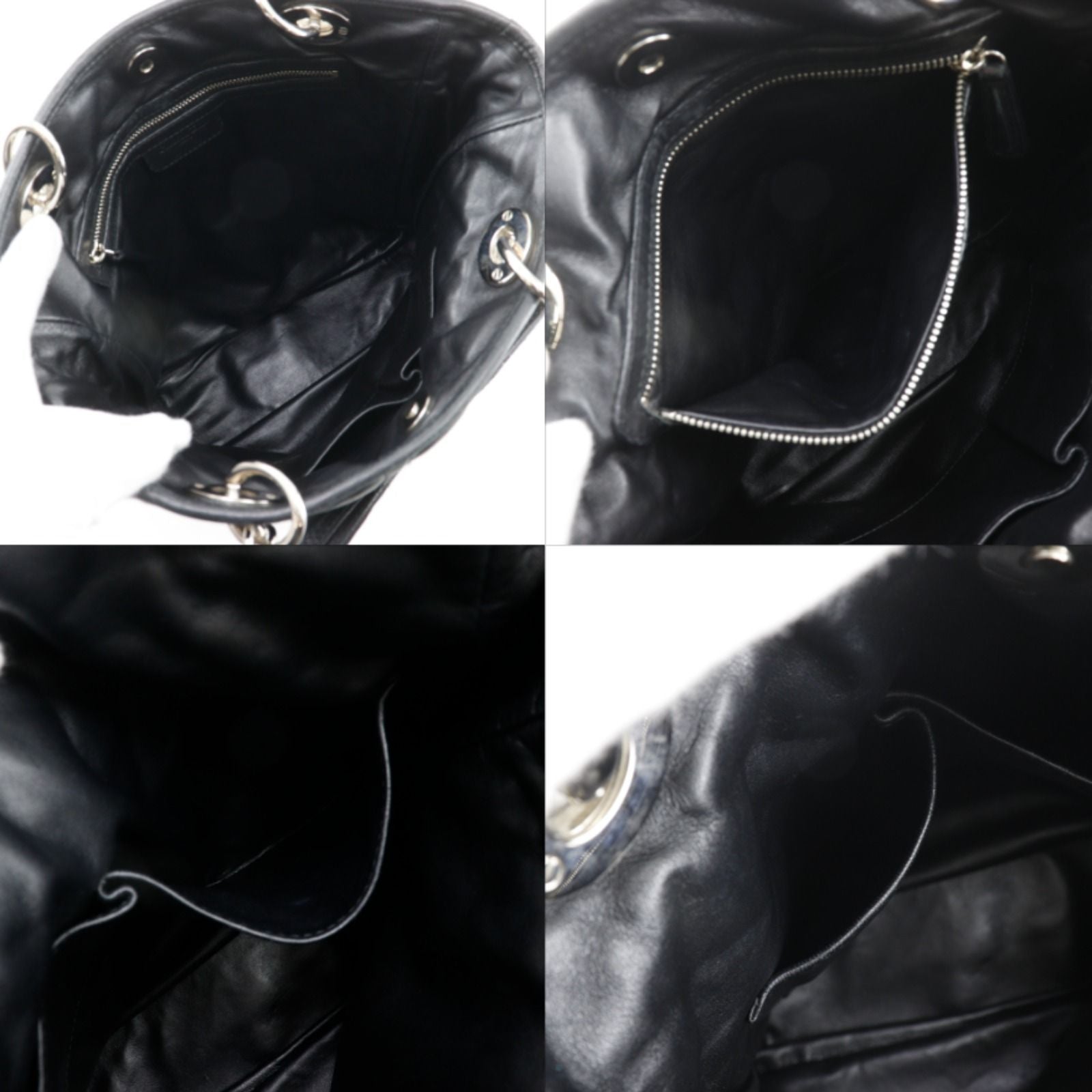 Dior Lady Cannage Chain Tote Lambskin Black — view 6
