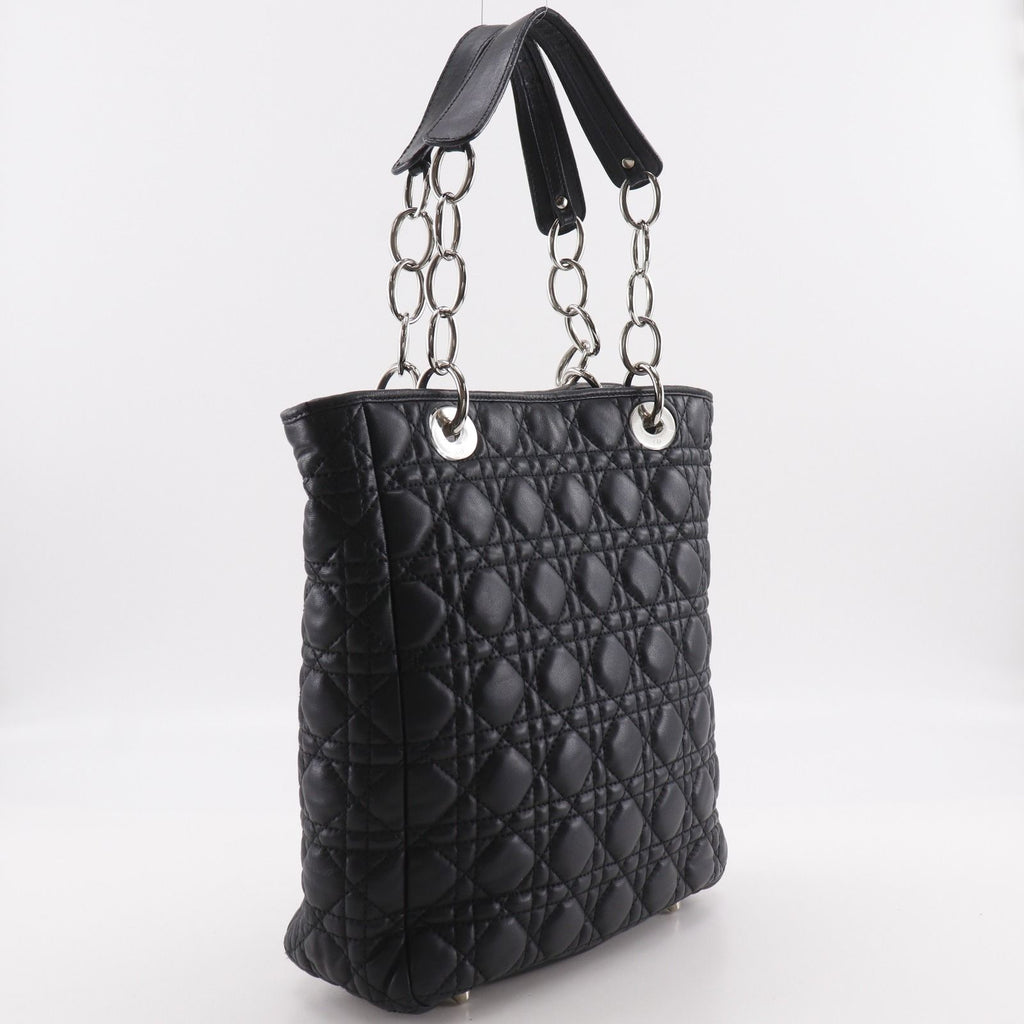 Dior Lady Cannage Chain Tote Lambskin Black — view 3