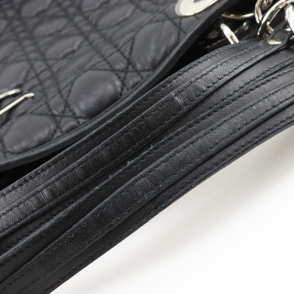 Dior Lady Cannage Chain Tote Lambskin Black — view 7