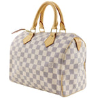 Louis Vuitton Speedy 25 Damier Azur Canvas White Handbag — view 2