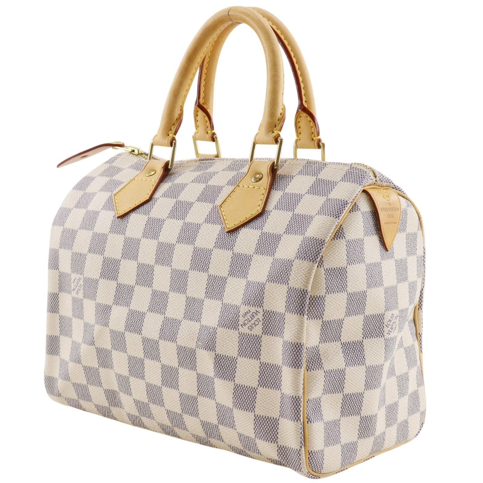 Louis Vuitton Speedy 25 Damier Azur Canvas White Handbag — view 2