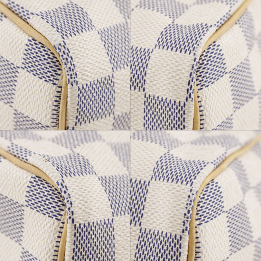 Louis Vuitton Speedy 25 Damier Azur Canvas White Handbag — view 4
