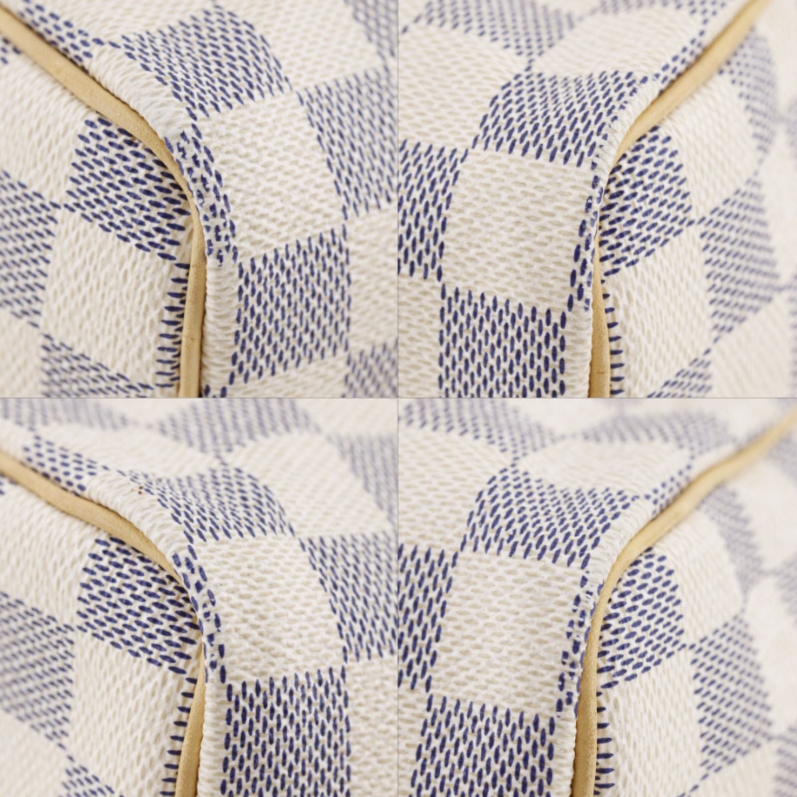 Louis Vuitton Speedy 25 Damier Azur Canvas White Handbag — view 4