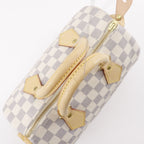 Louis Vuitton Speedy 25 Damier Azur Canvas White Handbag — view 5