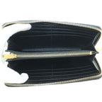 Saint Laurent Lsv Logo Stitch Wallet Zip Around Coin Purse Leather Black — view 5