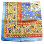 Hermes Chasse en Inde Indian Hunting Carre 90 Scarf Silk Multicolor Blue Red SS — view 2