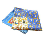 Hermes Chasse en Inde Indian Hunting Carre 90 Scarf Silk Multicolor Blue Red SS — view 3