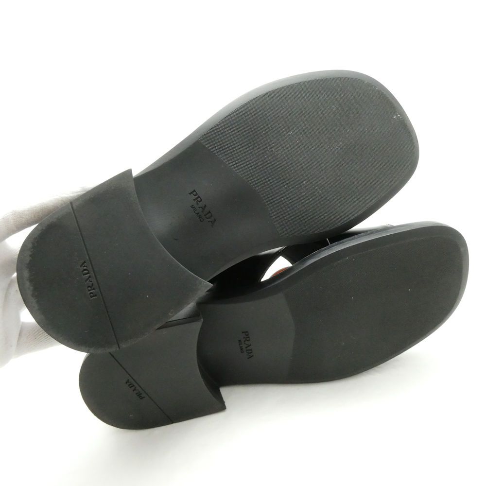 Prada Cross Strap Sandals 36.5 Re Edition Buckle — view 6
