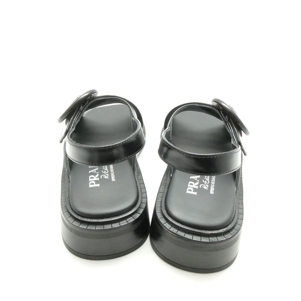 Prada Cross Strap Sandals 36.5 Re Edition Buckle — view 4