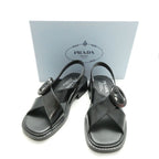 Prada Cross Strap Sandals 36.5 Re Edition Buckle