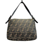 Fendi Shoulder Bag Zucca Pattern Canvas Leather Brown — view 2
