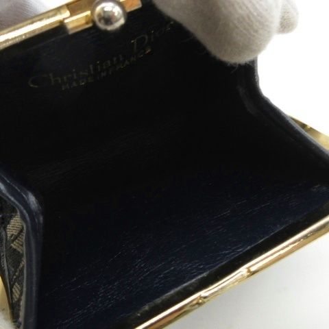 Dior Trotter Coin Case Kiss Lock Purse Beige — view 7