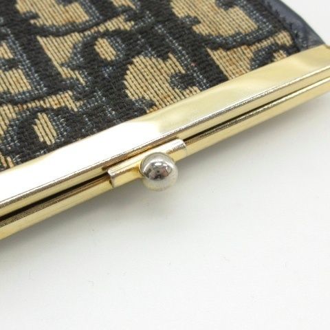 Dior Trotter Coin Case Kiss Lock Purse Beige — view 5