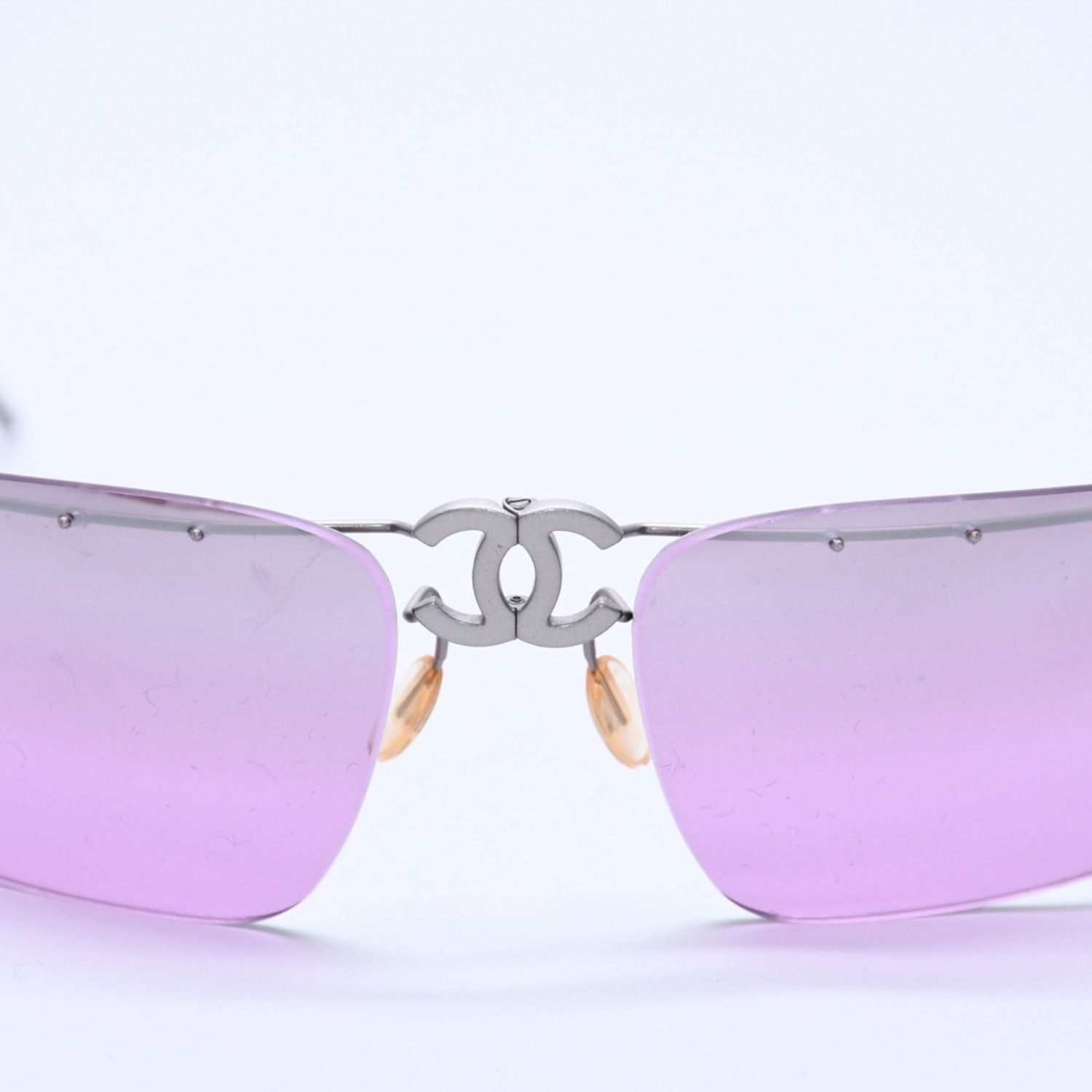 Chanel Folding Front CC Logo Sunglasses 62 17 Purple Lens Eyewear — view 7