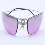 Chanel Folding Front CC Logo Sunglasses 62 17 Purple Lens Eyewear — view 2