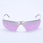 Chanel Folding Front CC Logo Sunglasses 62 17 Purple Lens Eyewear