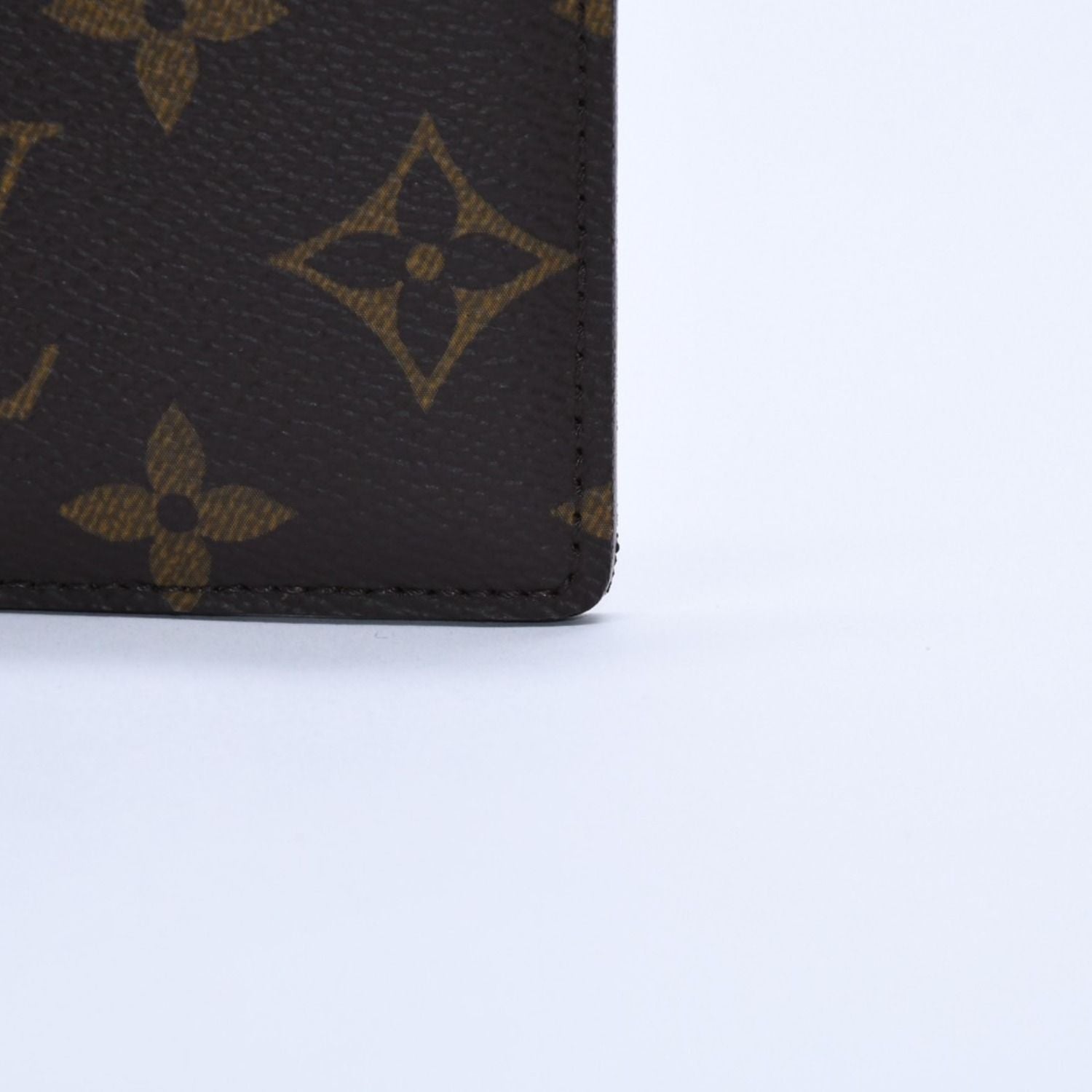 Louis Vuitton Porte Cartes Simple Card Case Monogram Canvas Brown — view 6
