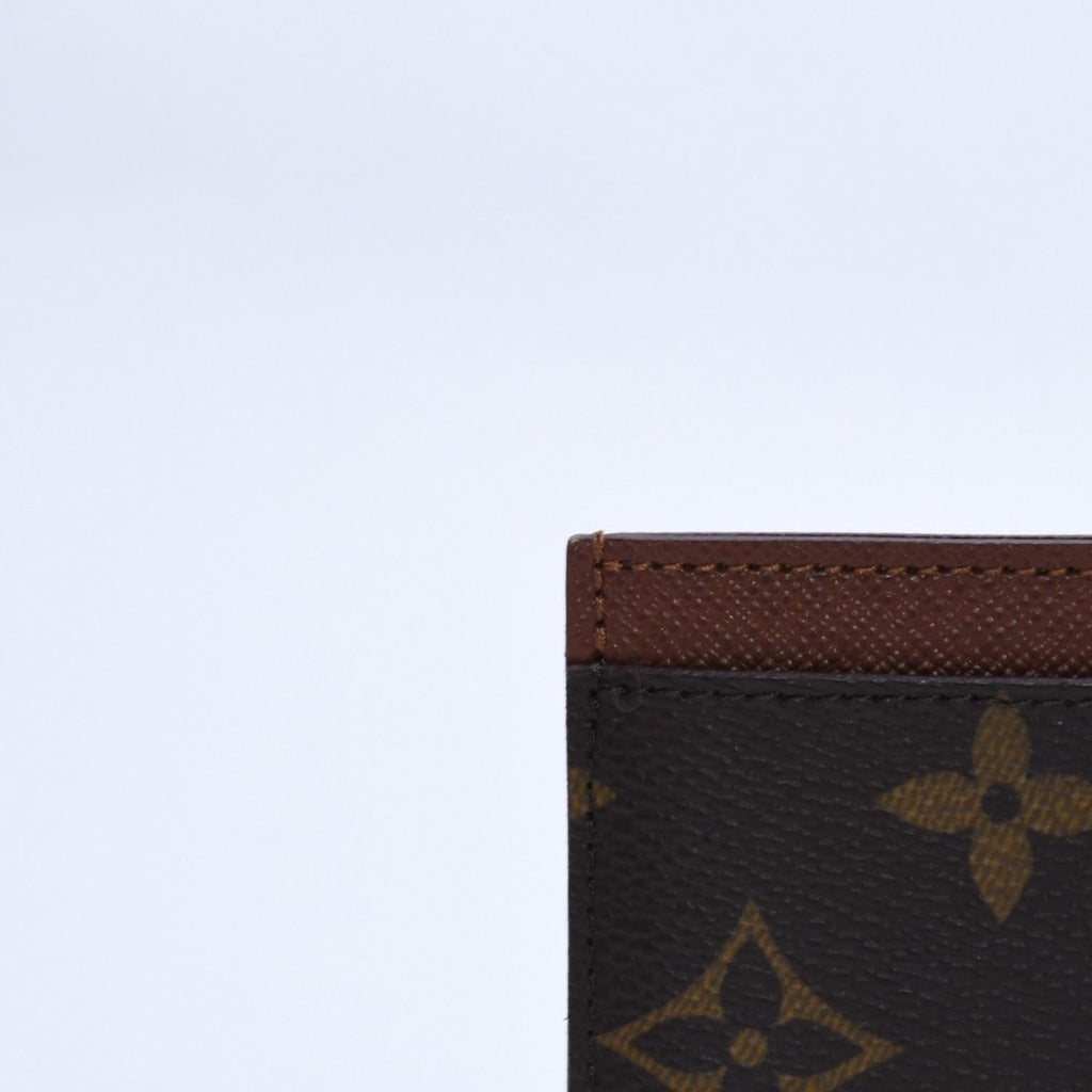 Louis Vuitton Porte Cartes Simple Card Case Monogram Canvas Brown — view 7