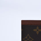 Louis Vuitton Porte Cartes Simple Card Case Monogram Canvas Brown — view 7