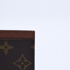 Louis Vuitton Porte Cartes Simple Card Case Monogram Canvas Brown — view 5