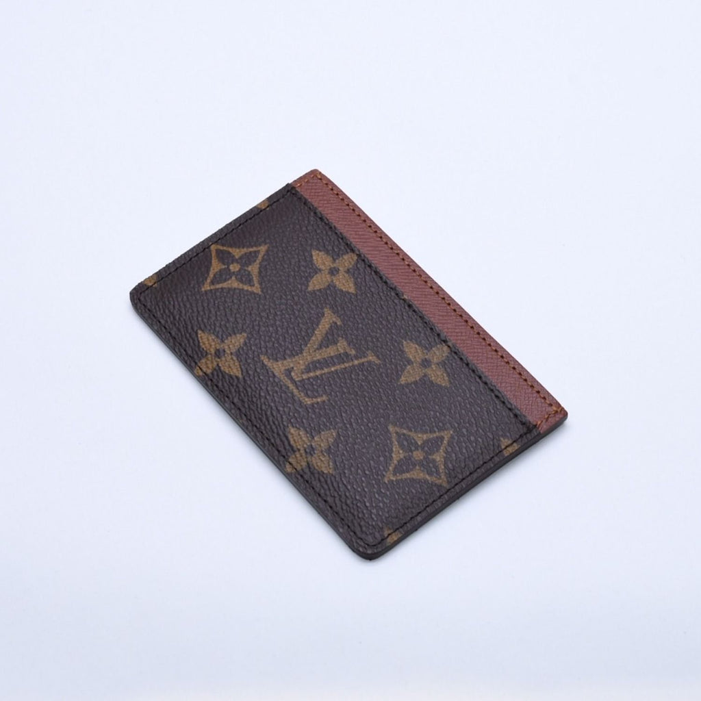 Louis Vuitton Porte Cartes Simple Card Case Monogram Canvas Brown — view 3