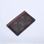 Louis Vuitton Porte Cartes Simple Card Case Monogram Canvas Brown — view 4