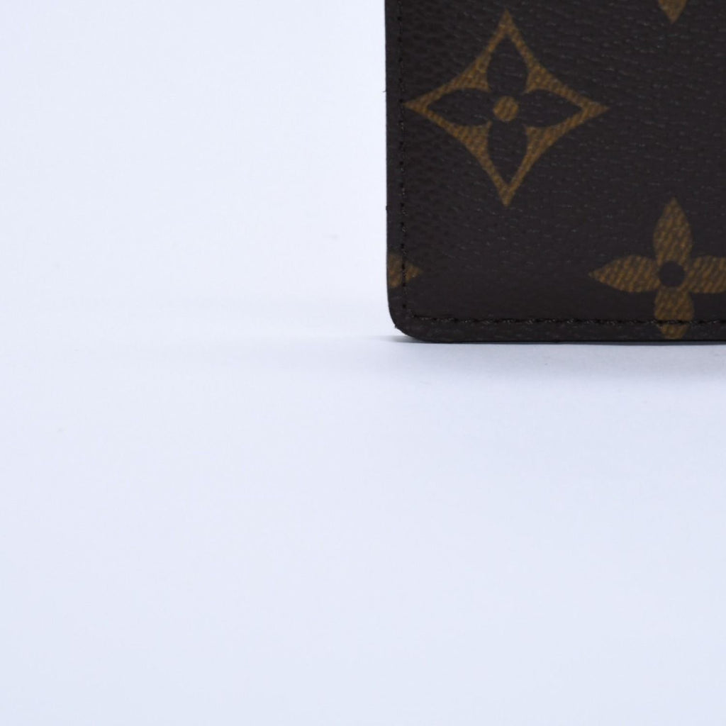 Louis Vuitton Porte Cartes Simple Card Case Monogram Canvas Brown — view 8
