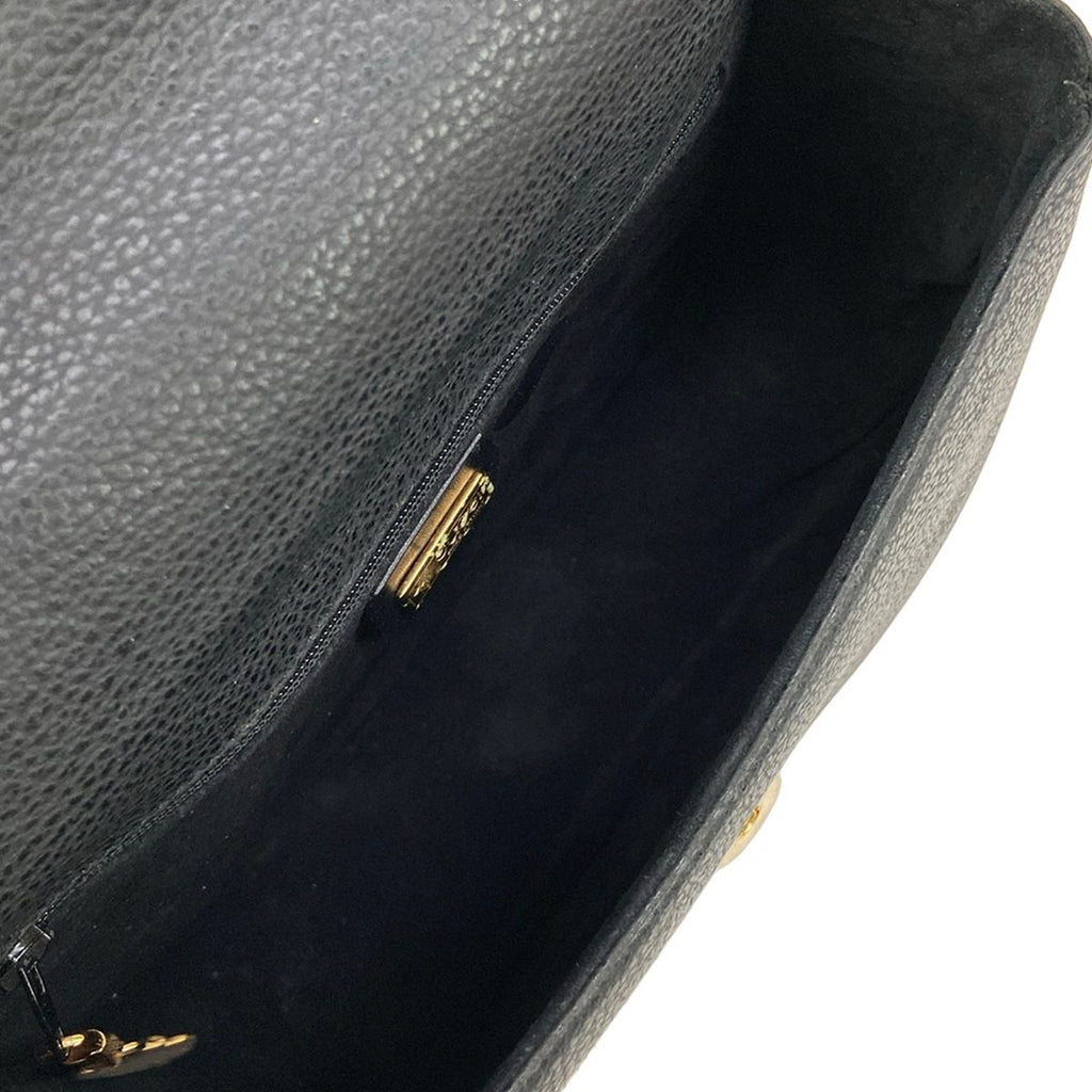 Gucci Shoulder Bag Vintage Black Flap Crossbody Leather — view 7