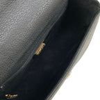 Gucci Shoulder Bag Vintage Black Flap Crossbody Leather — view 7
