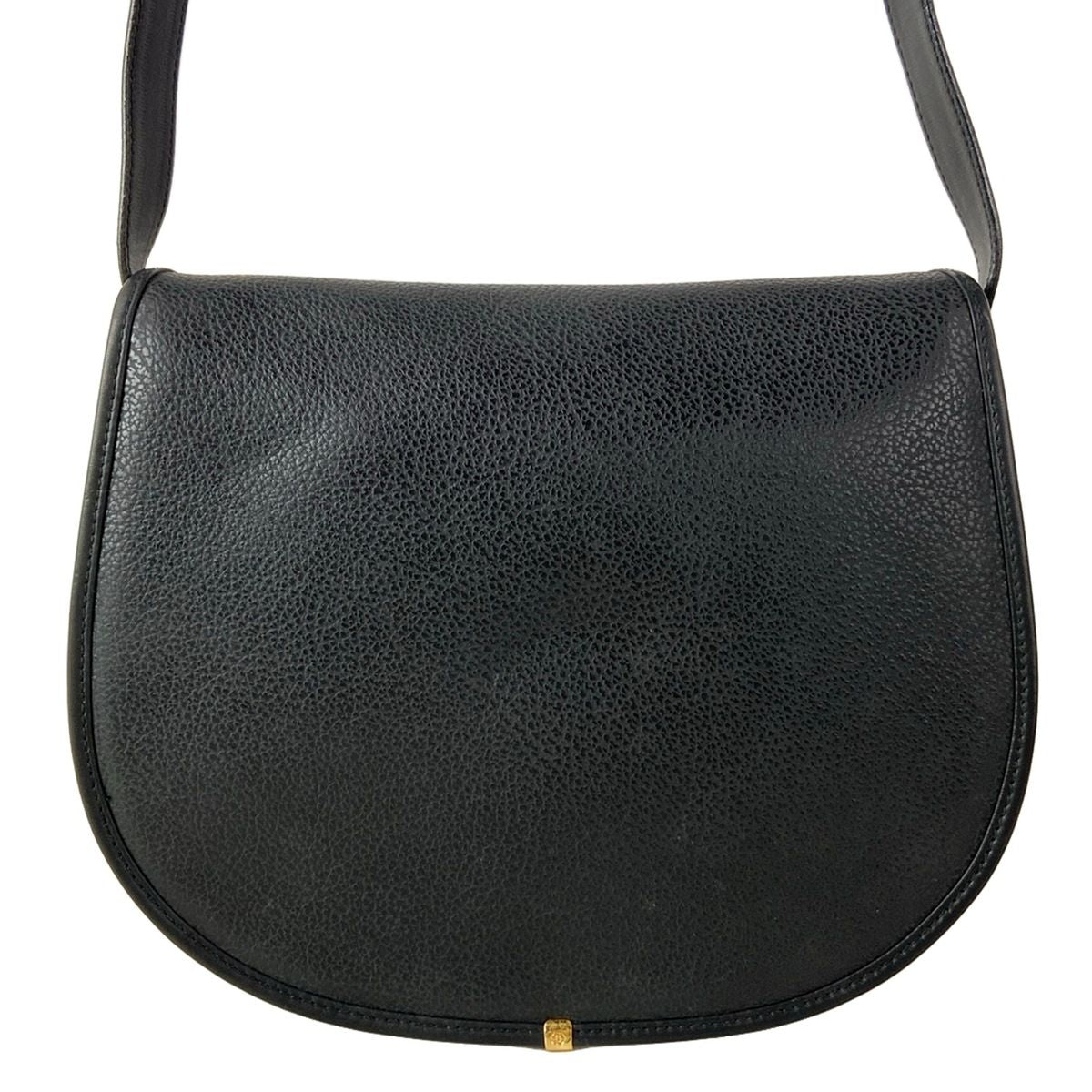 Gucci Shoulder Bag Vintage Black Flap Crossbody Leather — view 3