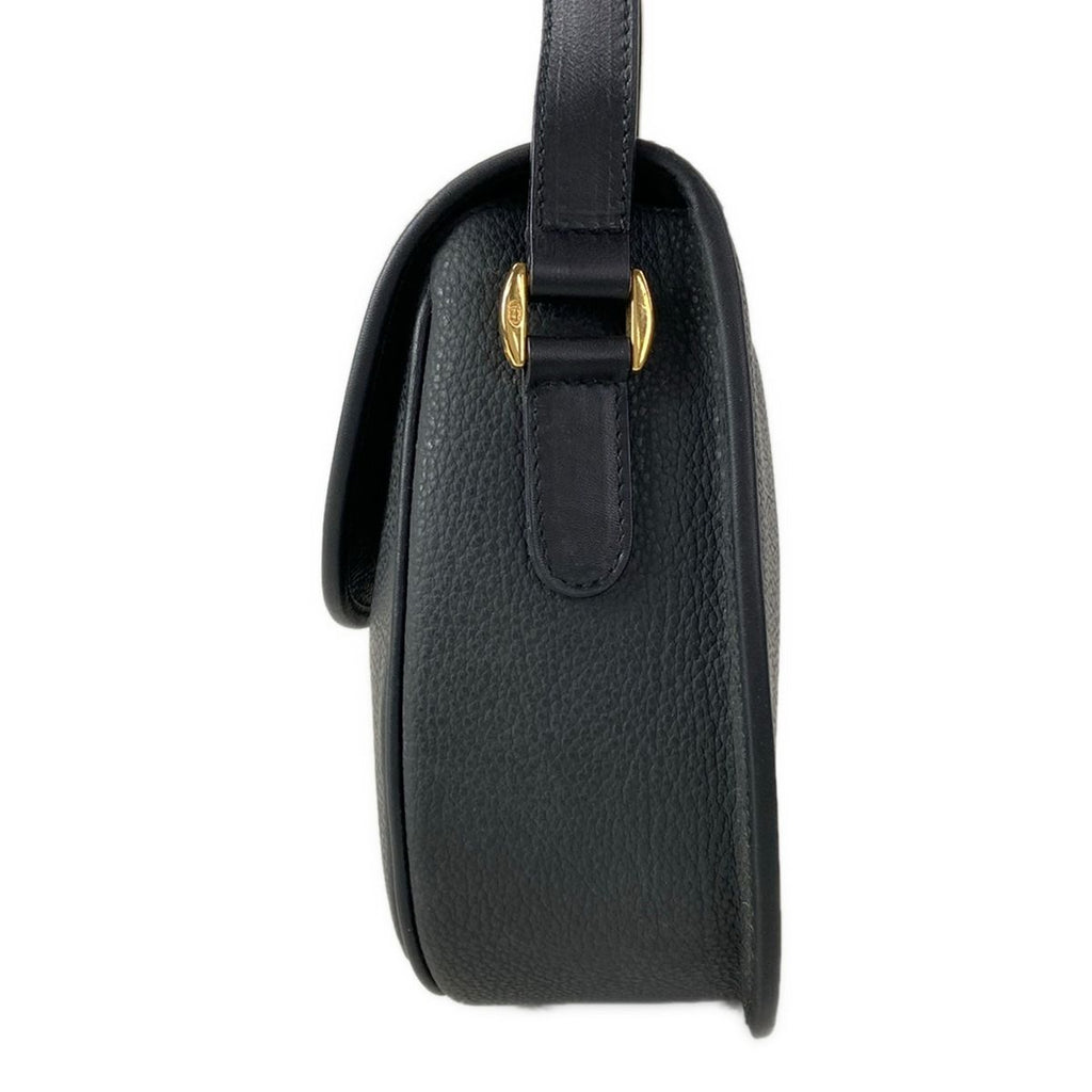 Gucci Shoulder Bag Vintage Black Flap Crossbody Leather — view 4