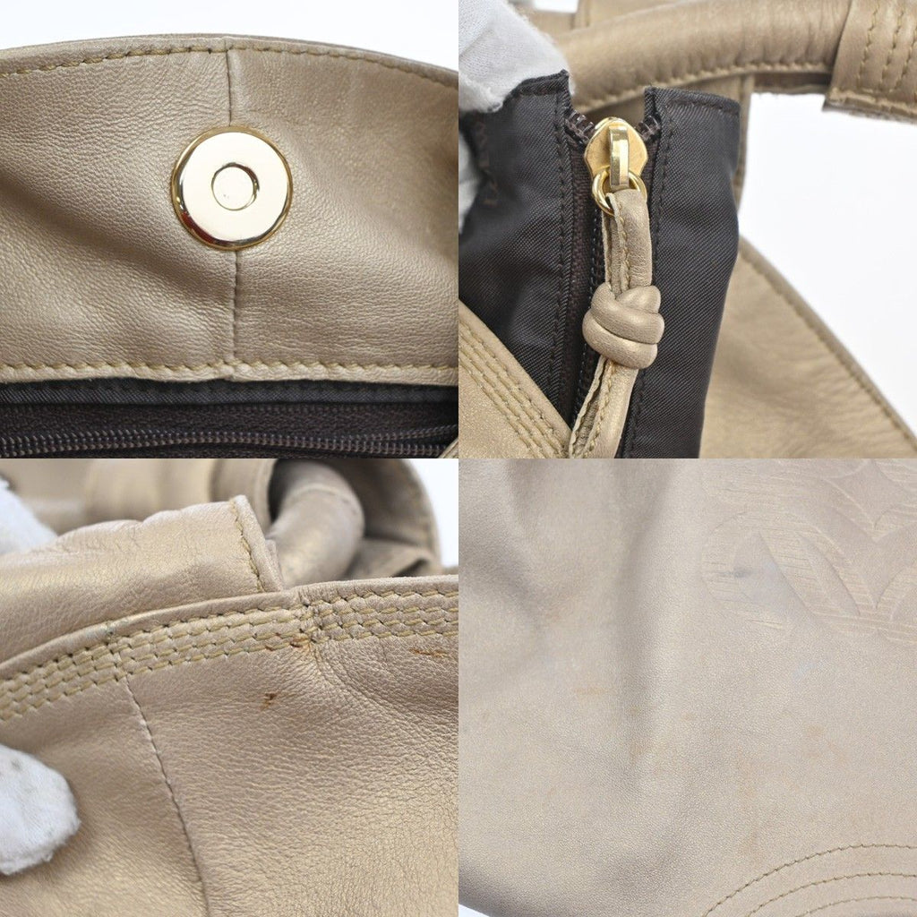 Loewe Nappa Aire Anagram Handbag Gold Leather — view 9