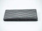 Chanel Bicolor Bifold Wallet Compact Caviar Leather Black — view 4