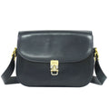 Celine Carriage Shoulder Bag Leather Navy
